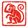 Monkey Chinese zodiac seal