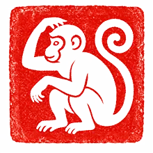 Monkey Chinese zodiac seal alternate state