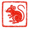 Rat Chinese zodiac seal